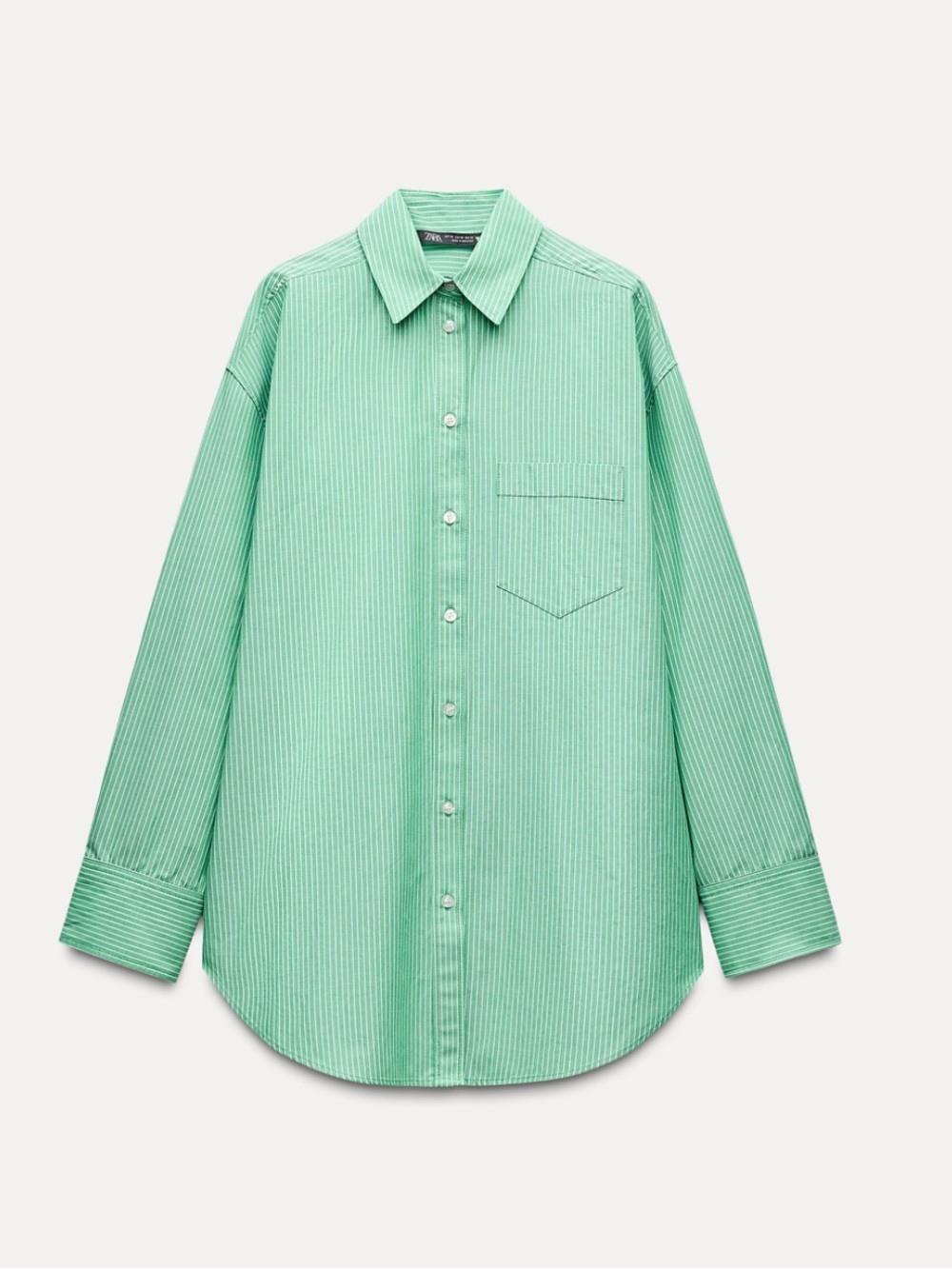 Zara Green Oversized Button-Down size S